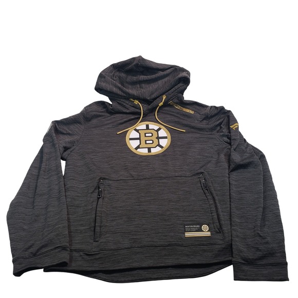 Fanatics Other - Fanatics NHL Boston Bruins Authentic Pro Pullover Hoodie Mens M Gray Zip Pockets